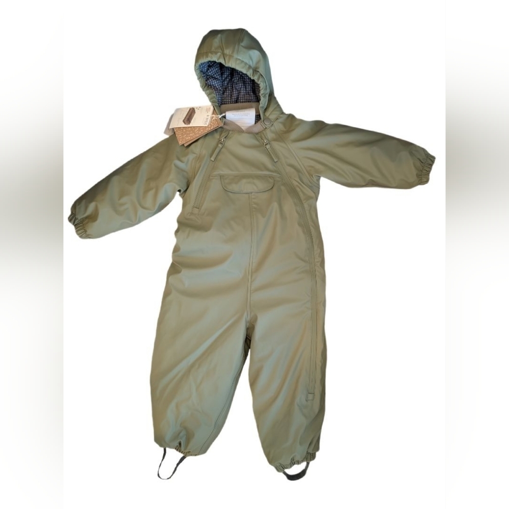 Wheat Kids Snowsuit | 18m Toddler Rainsuit | One Piece Rainsuit